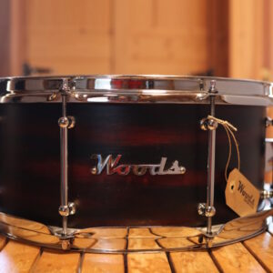 WOODS CUSTOM DRUMS Tarola 14" x 6.5" Mahogany-Poplar-Mahogany Orange/Black