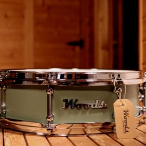 WOODS CUSTOM DRUMS Tarola 14" x 4.5" Maple-Poplar-Maple Maser Green